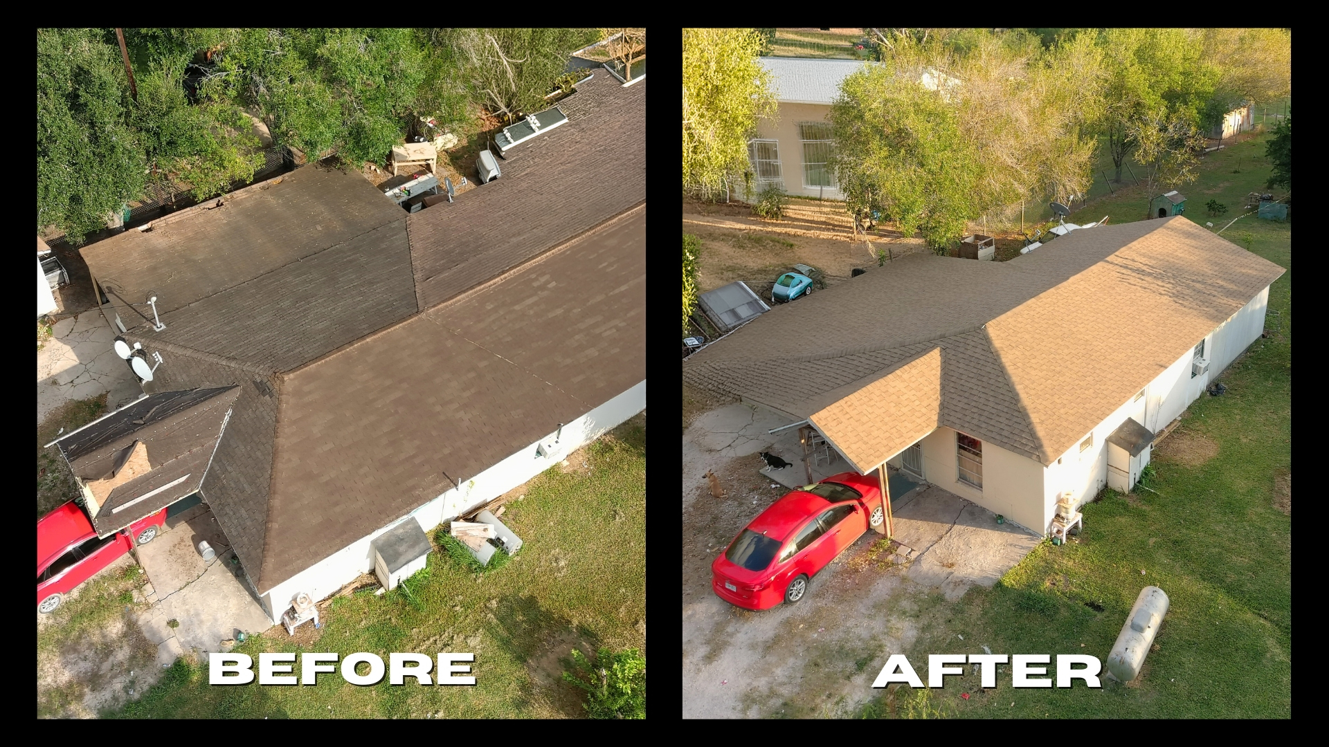 Recent roofing project in Edinburg