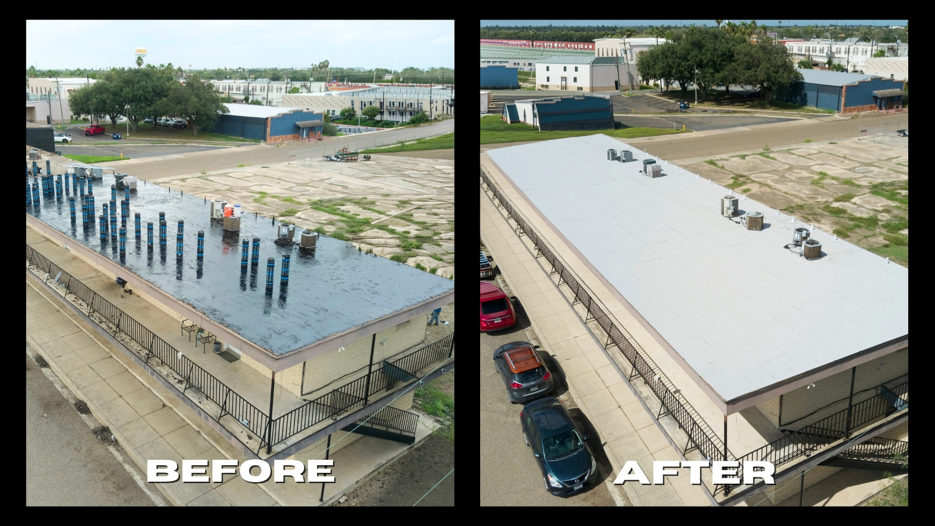 Recent roofing project in Harlingen