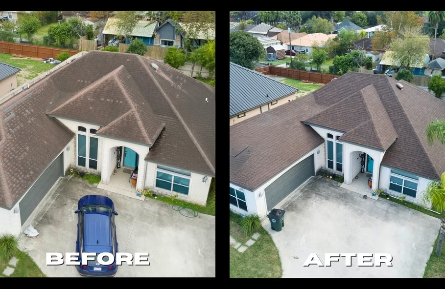 Recent roofing project