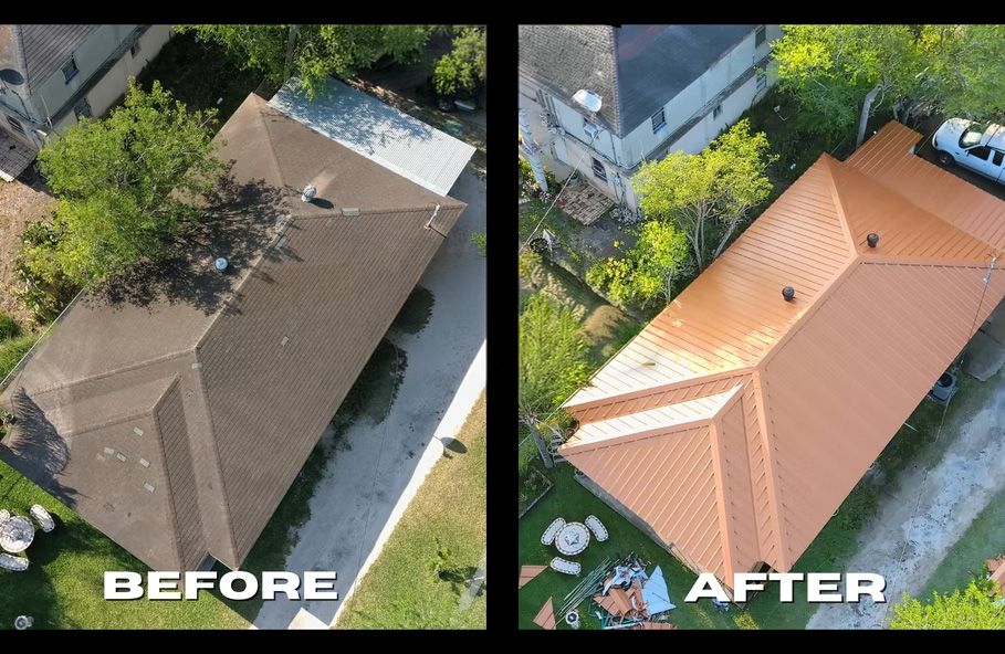 Recent roofing project