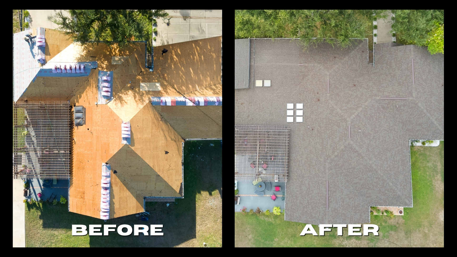 Recent roofing project in Penitas