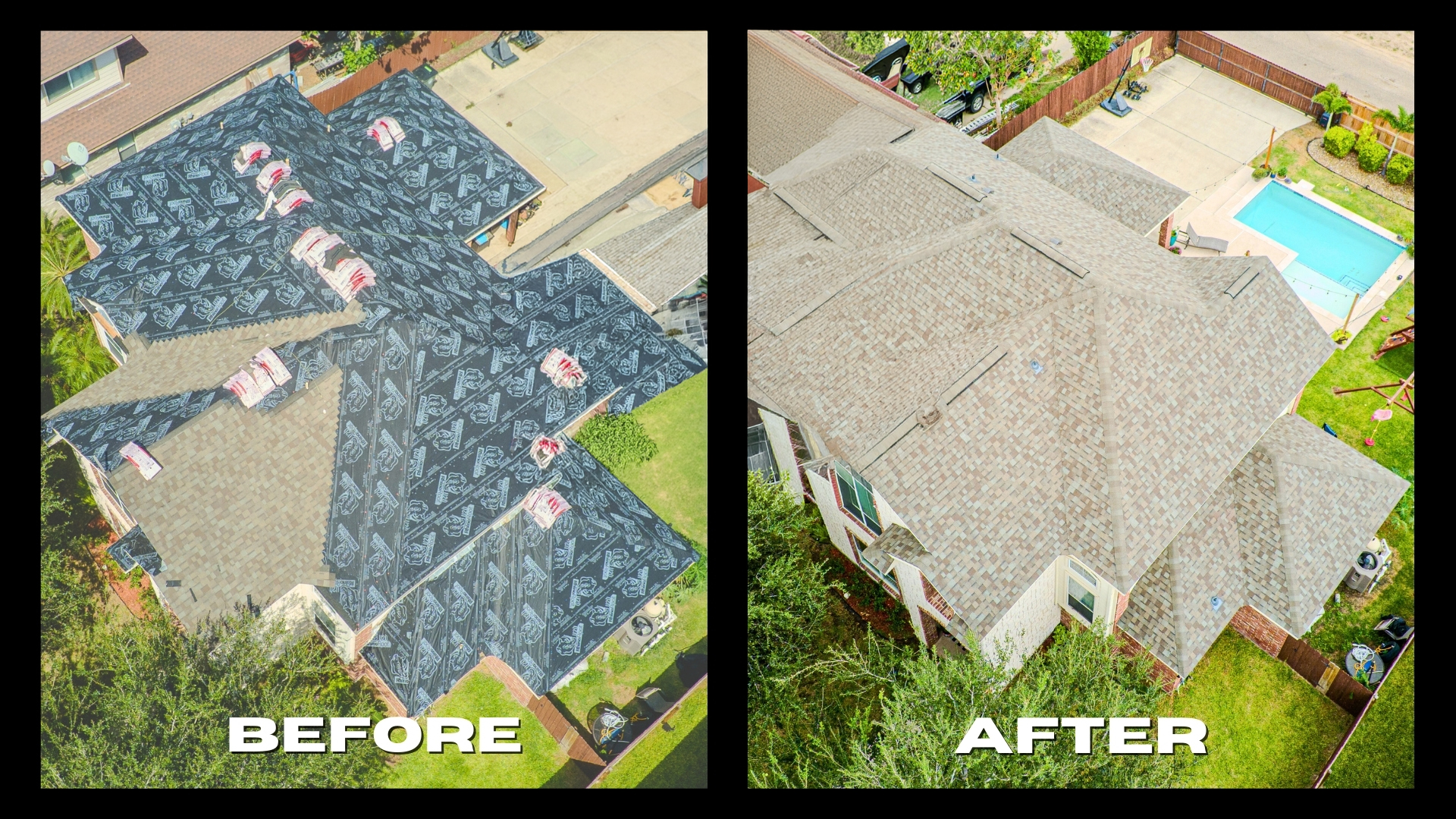 Recent roofing project in Rio Grande City