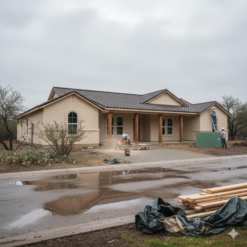 Home remodeling project in progress